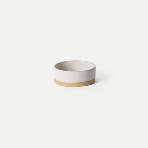 Mora Ceramic Pet Bowl Size Small - Food/Water Dish for Puppy Dogs, Cats, Guinea Pig, Rabbit, Hamster, Snake, ect. 11oz or 2 Cups - Basic Bowls for Your Dog or Cat, Mix and Match for a Set - Oat - color: Oat, size: Small