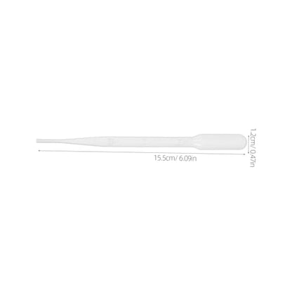 Homoyoyo 100pcs Disposable Dropper Pipettes Precise Plastic Pipettes for Science Essential Oils Aquariums