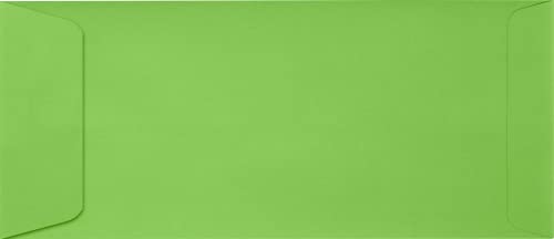 LUXPaper #10 Policy Business Envelopes | Peel & Press | 4 1/8" x 9 1/2" | Limelight Green | 80lb. Text | 50 Qty - color: Limelight Green, size: 50 Qty