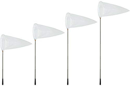 RESTCLOUD Insect and Butterfly Net with 12" Ring, 24" Net Depth, Handle Extends to 59 Inches - size: 14" Ring, 59" Handle
