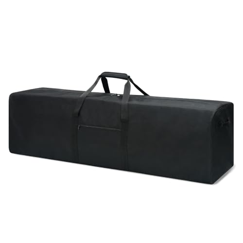 Urbanstand 52 inch Foldable Duffel Lock Zipper Travel Camp, Black | 600D Water-Resistant Ripstop Polyester, Foldable Design, Padded Handle, Holds Tent, Tripod, Fishing Rod & Sports Equipment - color: Black, size: 52 Inch