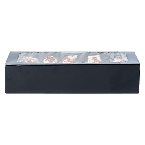 Restaurantware Sakura Vision 8 x 3.5 x 1.8 Inch Sushi Boxes 50 Disposable Take Out Boxes - Built-In Lid Clear Window Black Paper Rectangle Boxes For Sushi Maki Or Sashimi - size: Medium