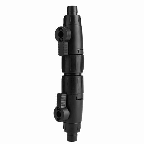 Black ABS Plastic Fish Tank Valve Interface Connector Quick Release Connector Control Hose Valve for Aquarium(12mm/0.5inch) - size: 12mm/0.5inch