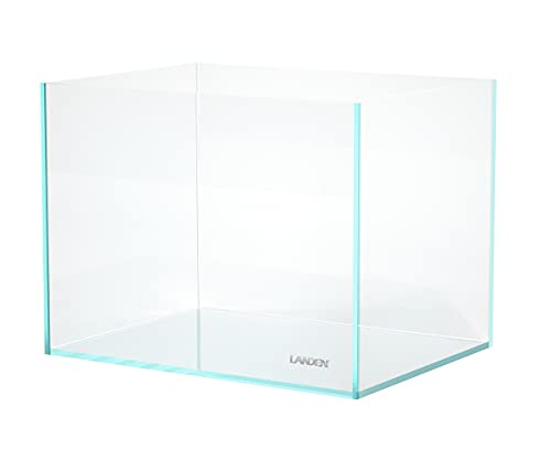 30 Gallon Rimless Low Iron Glass Aquarium Tank, 23.6" L x 17.7" W x 17.7" H, 8mm Ultra Clear Fish Tank with EVA Leveling Mat - size: 30Gal W23.6×D17.7×H17.7 in(60x45x45cm)
