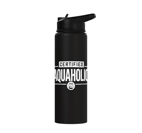 Aquarium Lover Fishkeeping Aquascape Aquarist Stainless Steel Insulated Water Bottle - color: Black