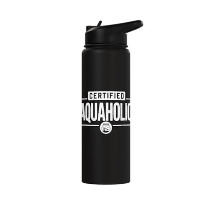 Aquarium Lover Fishkeeping Aquascape Aquarist Stainless Steel Insulated Water Bottle - color: Black