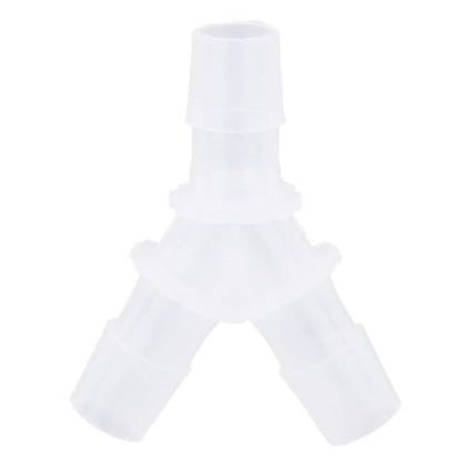 Cyrank 10pcs Aquarium Hose Connector, 8mm Aquarium Air Tubing Connector 3 Way Y Shape Hose Adapter for Fish Tank Air Pump, Silicone Tube Fittings Plastic Tee Connector for Distributary & Outlet