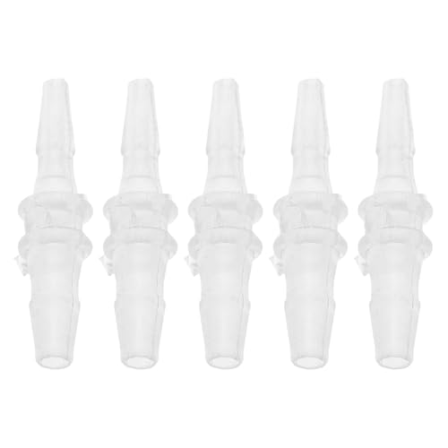 Plastic Hose Barb Fitting 1/16" x 3/32" OD Barb Straight Through Pipe Connector Clear 5 Pcs - size: 1/16"-3/32"