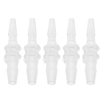 Plastic Hose Barb Fitting 1/16" x 3/32" OD Barb Straight Through Pipe Connector Clear 5 Pcs - size: 1/16"-3/32"