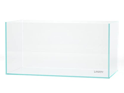 90P 44 Gallon Rimless Low Iron Glass Aquarium Tank, 35.4" L x 17.7" W x 17.7" H, 10mm Ultra Clear Fish Tank with EVA Leveling Mat - size: 44Gal W35.4×D17.7×H17.7 in(90x45x45cm)