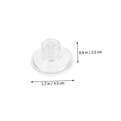 10Pcs Aquarium Suction Cups with Threaded Screw Nut Pull High Transparency Suction Cup Kit for Glass Turtle Basking Platforms and Incubation Boxes Abs PVC Material