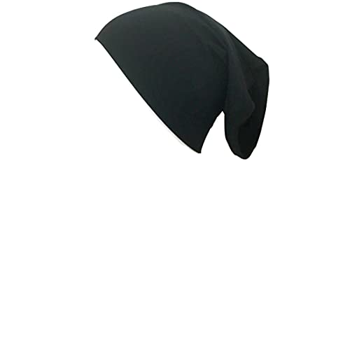 Hijab Tube Cap - Underscarf 94% Viscose, 6% Lycra Made in Turkey - color: Black
