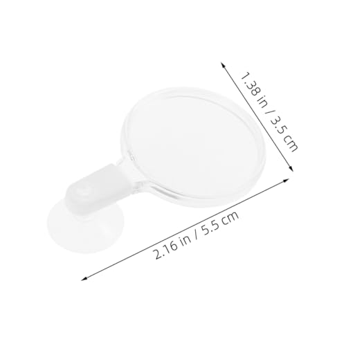 KOMBIUDA 4pcs Acrylic Magnifier Viewer for Fish Tank Cup Design for Easy Installation High Definition Viewing of Animals and Plants for Observing -Landscapes and Spiders