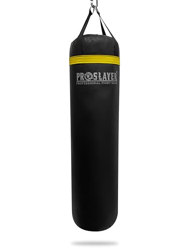 100lb Boxing MMA Heavy Punching Bag UNFILLED - Made in USA - color: Black/Yellow