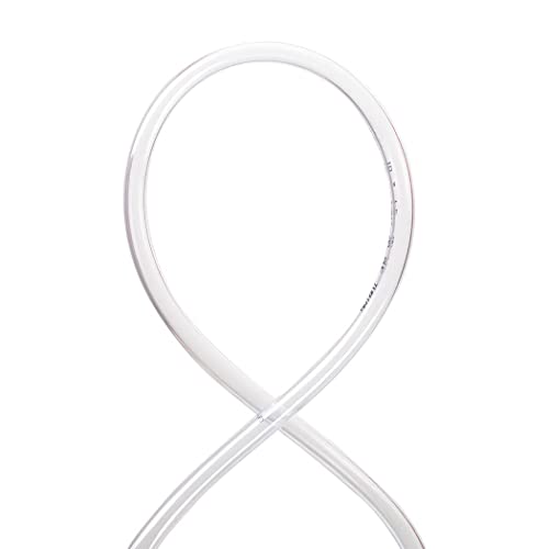 DAVCO 3/8" ID x 100ft Clear Vinyl Tubing, Low Pressure Flexible PVC Tubing, Heavy Duty UV Chemical Resistant Lightweight Plastic Vinyl Hose, BPA Free and Non Toxic - size: 3/8"ID, style: 100 Feet
