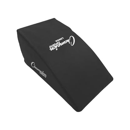 Champion Sports Cushioned Catcher's Knee Support – Ergonomic Design for Players 5'8" and Over – Black - size: 5'8" and Above