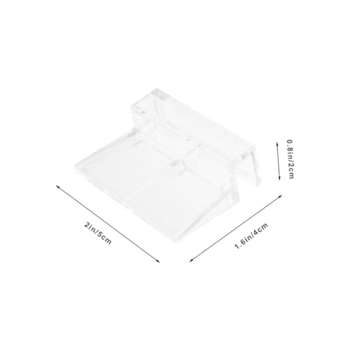 Toddmomy 12Pcs Aquarium Lid Clips Clear Acrylic Fish Tank Support Holders Durable Material Secure Fit for Glass Covers Prevent Slipping and Ensure Fish Safety