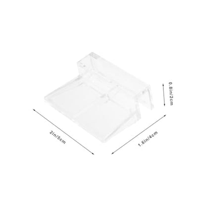 Toddmomy 12Pcs Aquarium Lid Clips Clear Acrylic Fish Tank Support Holders Durable Material Secure Fit for Glass Covers Prevent Slipping and Ensure Fish Safety