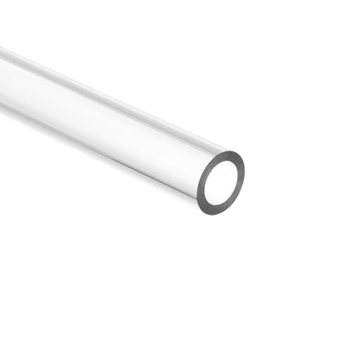 uxcell Clear Rigid Tubing 8mm(5/16") ID x 12mm(0.47") OD x 1Ft Length Round Plastic Polycarbonate Tube - size: 8mmx12mm
