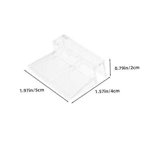 BESPORTBLE 6pcs Acrylic Fish Tank Cover Clips Support Brackets for Rimless Aquariums Clear Design for Easy Installation Elegant Look for Fish Safety Aesthetic Appeal