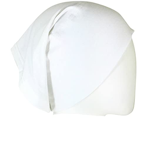 Hijab Tube Cap - Underscarf 94% Viscose, 6% Lycra Made in Turkey - color: White