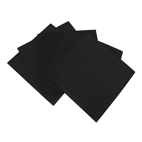 Garneck 5pcs Fish Tank Insulation Pad Thickened Non-Skid Cushion for Aquariums Shockproof Black Mat for Heat Preservation and Absorption