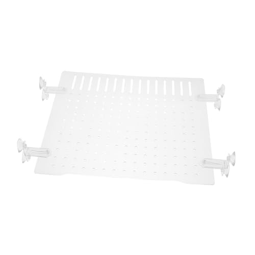 TOYANDONA Transparent Acrylic Fish Tank Divider Easy Install Aquarium Isolation Board for Fish Separation and Shrimp Breeding Includes Suction Cups
