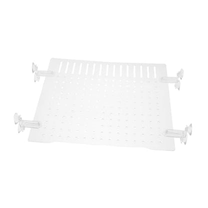TOYANDONA Transparent Acrylic Fish Tank Divider Easy Install Aquarium Isolation Board for Fish Separation and Shrimp Breeding Includes Suction Cups