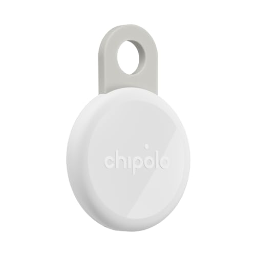 Chipolo Loop – Rechargeable Bluetooth Tracker for Key and Pocket Location - color: Chalk