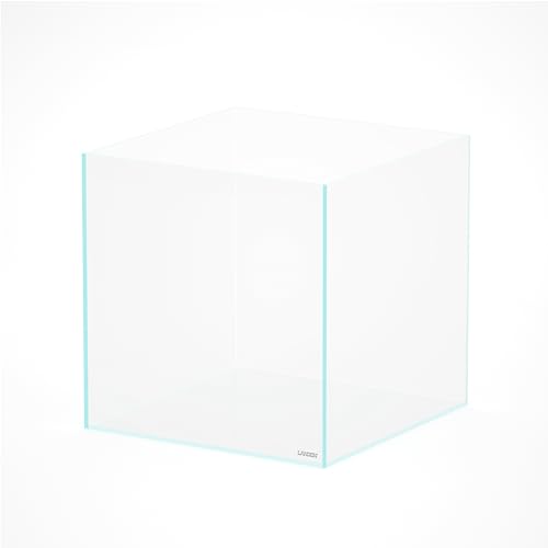 52.4 Gallons Cube Rimless Low Iron Aquarium Fish Tank,23.62" L × 23.62" W × 23.62" H (60cm x 60cm x60cm) 10mm Thickness with Nano Foam Leveling Mat Included - size: 52.3Gal W23.6×D23.6×H23.6 in (60×60×60 cm)