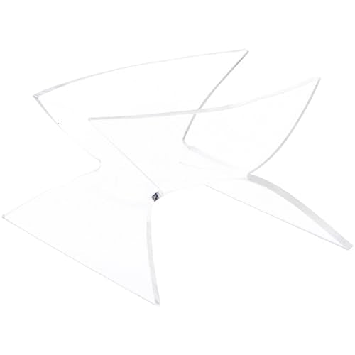 Plymor Clear Acrylic Nautilus Shell Holder Stand, 2.75" H x 3.875" W x 4.625" D - size: 2.75" x 3.875" x 4.625"