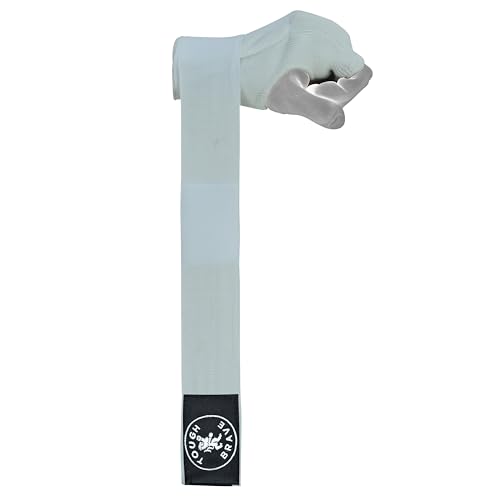 Boxing Gel Hand Wraps Quick Wraps – Padded Inner Gloves for Boxing, Muay Thai, Kickboxing & MMA Training - color: White, size: Large