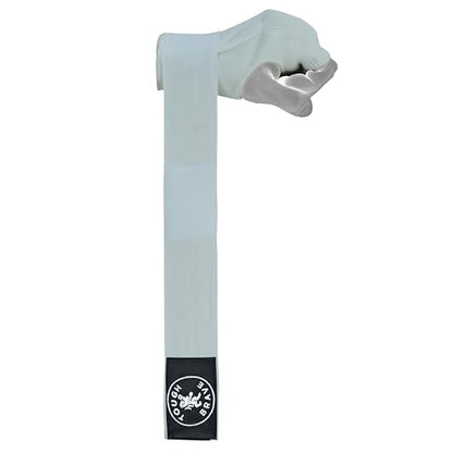 Boxing Gel Hand Wraps Quick Wraps – Padded Inner Gloves for Boxing, Muay Thai, Kickboxing & MMA Training - color: White, size: Large