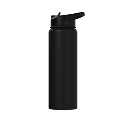 3 Minutes Is A Long Time Boxing Round Timer Training - Stainless Steel Insulated Water Bottle - color: Black