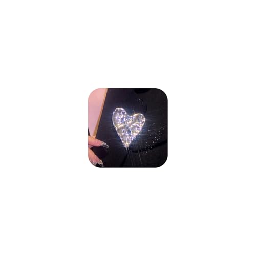 Gold Hammered Heart Pleated Brooches Pins for Women Fashion Geometric Love Shaped Hijab Pin Clothes Costume Outfit Brooch Trendy Large Statement Jewelry - color: Silver