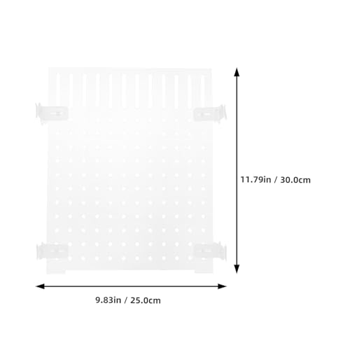 Wakauto Aquarium Acrylic Isolation Board Fish Tank Divider 25x30cm with Suction Cups for Fish Breeding and Aquarium Separation