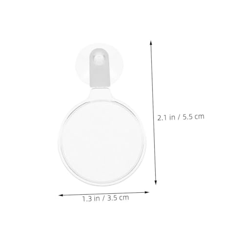 Abaodam Acrylic Glass with Cup for Aquarium Observation High Viewing Tool for Small Animals Plants and Landscapes