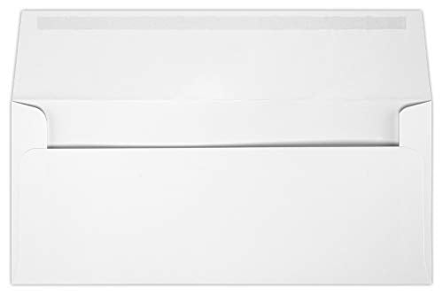 LUXPaper #9 Slimline Invitation Envelopes | 3 7/8" x 8 7/8" | White | 70lb. Text | 50 Qty - color: White, size: 50 Qty.