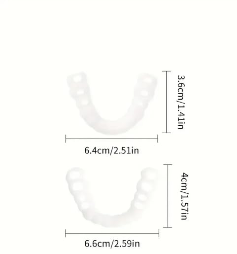 Silicone Orthodontic Teeth Veneers with Storage Case, Invisible Dental Mouthguards