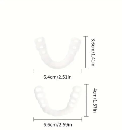 Silicone Orthodontic Teeth Veneers with Storage Case, Invisible Dental Mouthguards