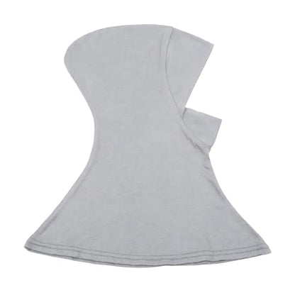 Solid Women Muslin Head Scarf Plain Under Scarf Turban Cap Flexible Viscose Neck Collar Bonnet Chic Wear For Gym Ramadan - color: Light Grey