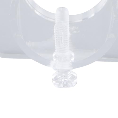 Aquarium Hose Fixing Clip, Clear Thickened Acrylic Fish Tank Water Pipe Bracket, 25mm Size - Durable Transparent Material, Easy Installation, Fish Tank Hose Organizer