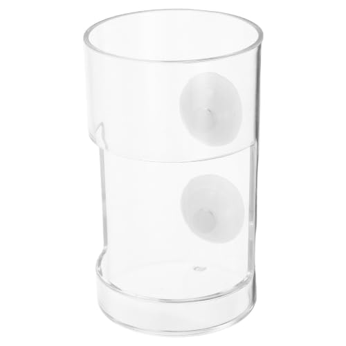 Mikikit Aquarium Fish Feeder Tube with Suction Cups, Anti-Floating Feeding Ring for Fish Tank, Aquarium Accessory for Precise Food in Freshwater and Marine Tanks