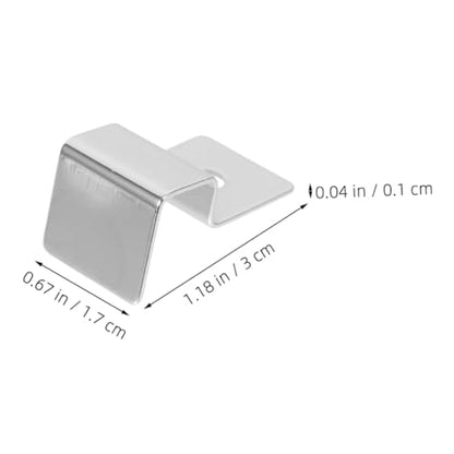 BESPORTBLE 4pcs Heavy Duty Stainless Steel Fish Tank Support Bracket Sturdy Aquarium Lid Holder for Glass Covers Easy to Install Resistant and Design