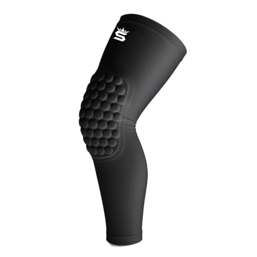 Wrestling Kneepad Leg Sleeve with Built-In Knee Pad – Compression Support, Non-Slip Fit – Youth & Adult Wrestling Gear - color: BLACK, size: YOUTH M-(70-85)lbs