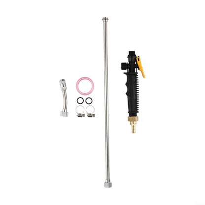 Spray Bar Replacements With 3/8" Brass Barb, Stainless Steel Wand And Rubber Handles, Adjustable Nozzle For Garden Hose Backpack Sprayer, Car Washing