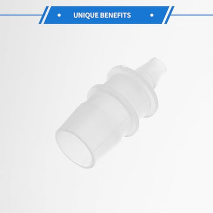4pcs Plastic Hose Barb Fitting 3/4" to 5/16" Barbed Splicer Mender Joint Adapter Aquarium Clear - size: 3/4"-5/16"