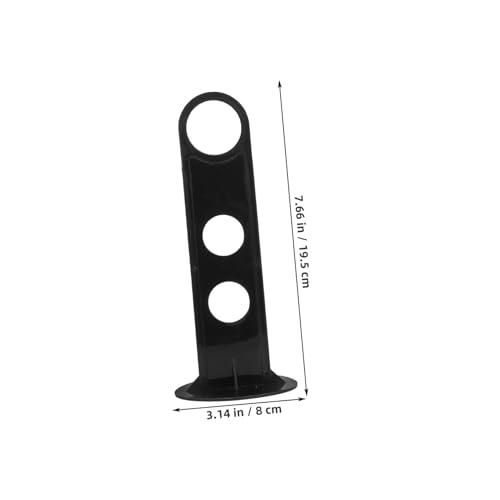 POPETPOP 10 Pcs Logo Dish Rack Sign Disc Cones Racks Football Training Cones Holders Disc Cone Racks Mark Disk - color: Blackx3pcs, size: 19.50X8.00X8.00CMx3pcs