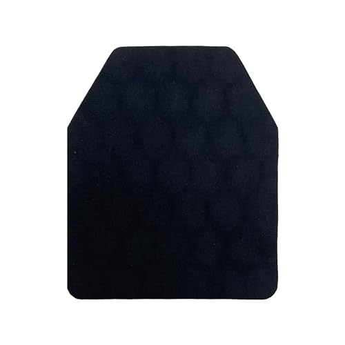 Tactical Airsoft Plates Non-Newtonian Vest Inner Liner Shock Plates Boxing Body Protector Back Thoracic protection - color: Black