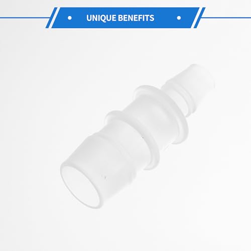 4pcs Plastic Hose Barb Fitting 5/8" to 3/8" Barbed Splicer Mender Joint Adapter Aquarium Clear - size: 5/8"-3/8"